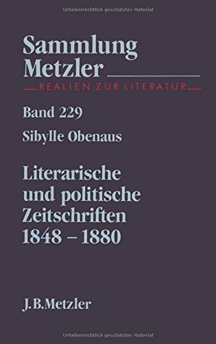 Literarische und politische Zeitschriften 1848 - 1880. Sammlung Metzler ; (Nr 229) - Obenaus, Sibylle