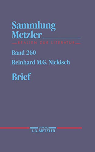 Imagen de archivo de Brief (Sammlung Metzler) (German Edition) a la venta por Project HOME Books