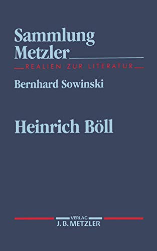 9783476102720: Heinrich Bll: Sammlung Metzler, 272