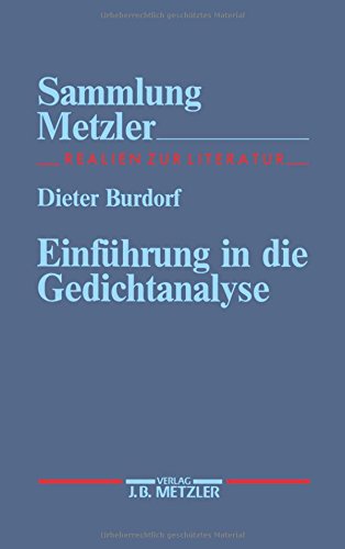 Beispielbild fr Einfhrung in die Gedichtanalyse. zum Verkauf von medimops