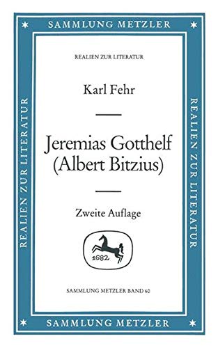 9783476120601: Jeremias Gotthelf (Albert Bitzius)