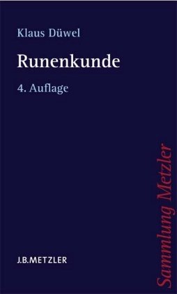 Stock image for Sammlung Metzler, Bd.72, Runenkunde for sale by medimops