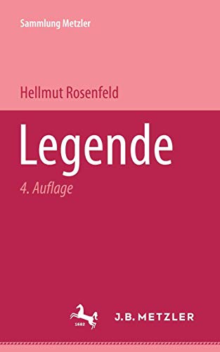 9783476140098: Legende (Sammlung Metzler) (German Edition)