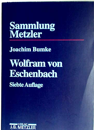 Stock image for Sammlung Metzler, Bd.36, Wolfram von Eschenbach for sale by medimops