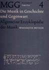 Die Musik in Geschichte und Gegenwart; Teil: Personenteil 6., E - Fra Allgemeine Enzyklopädie der Musik begründet von Friedrich Blume - Finscher, Ludwig (Hrsg.)