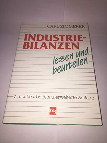 9783478341677: Industriebilanzen lesen und beurteilen - Zimmerer, Carl
