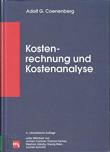 Beispielbild fr Kostenrechnung und Kostenanalyse zum Verkauf von medimops