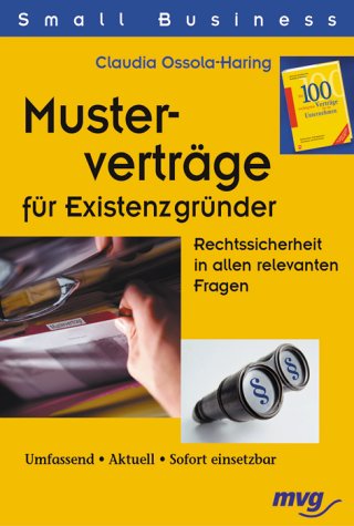 Imagen de archivo de Mustervertrge fr Existenzgrnder a la venta por Leserstrahl  (Preise inkl. MwSt.)