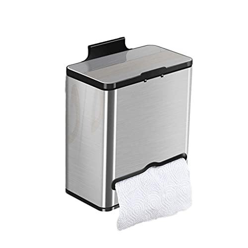 9783480109616: trash cans Indoor Outdoor Hanging Kitchen Waste Bin,Stainless Steel+ Plastic Garbage Can With Drawers For Cabinet Bedroom Bathroom Kitchen Office Garbage Can