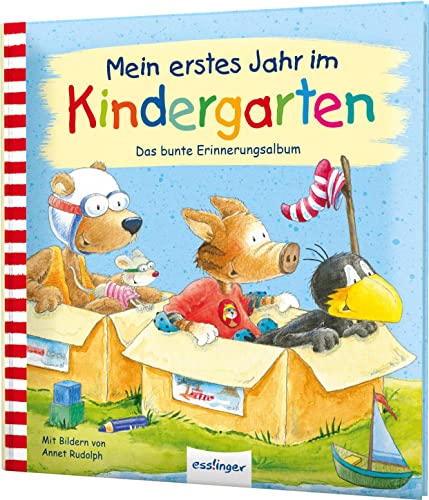 Beispielbild fr Der kleine Rabe Socke: Mein erstes Jahr im Kindergarten: Das bunte Erinnerungsalbum zum Verkauf von medimops