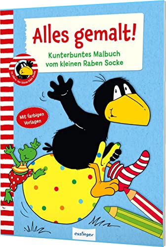 Stock image for Der kleine Rabe Socke: Alles gemalt!: Kunterbuntes Malbuch vom kleinen Raben Socke | ber 80 Ausmalbilder fr Kinder ab 3 Jahren for sale by medimops