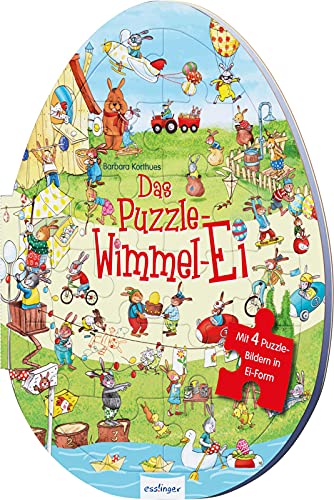 Stock image for Das Puzzle-Wimmel-Ei: Ein Spiel- und Mitmachbuch, Ostergeschenk fr Kinder ab 3 for sale by medimops