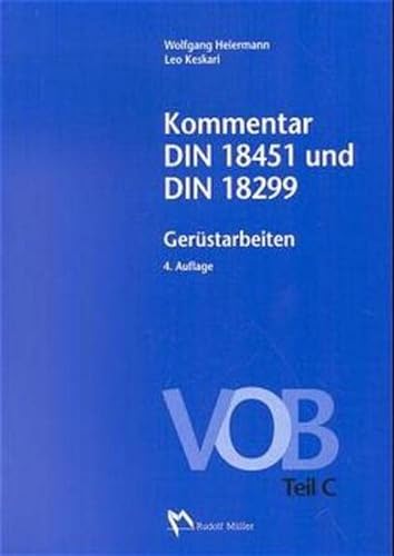 Stock image for Kommentar DIN 18451 und DIN 18299 Gerstarbeiten for sale by medimops
