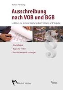 9783481027568: Ausschreiben nach VOB und BGB: Grundlagen -Typische Fehler - Praxisorientierte Lsungen