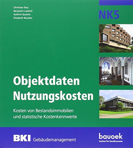 9783481032777: BKI Objektdaten Nutzungskosten NK5: Nutzungskostenkennwerte fr Gebude