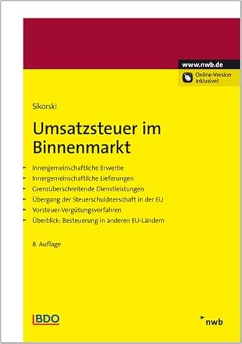 Beispielbild fr Umsatzsteuer im Binnenmarkt zum Verkauf von medimops