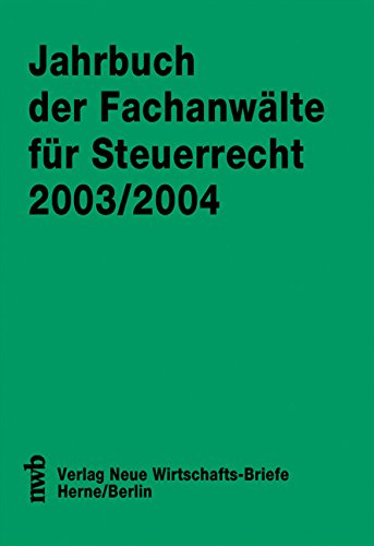 9783482469305: Jahrbuch der Fachanwlte fr Steuerrecht 2003/2004.