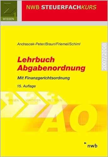 Stock image for Lehrbuch Abgabenordnung : Finanzgerichtsordung for sale by Buchpark