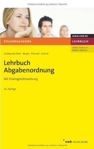 Stock image for Lehrbuch Abgabenordnung: Mit Finanzgerichtsordnung for sale by medimops
