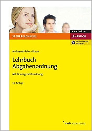 Imagen de archivo de Lehrbuch Abgabenordnung: Mit Finanzgerichtsordnung. a la venta por medimops
