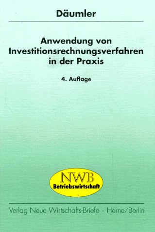 Beispielbild fr Anwendung von Investitionsrechnungsverfahren in der Praxis zum Verkauf von medimops