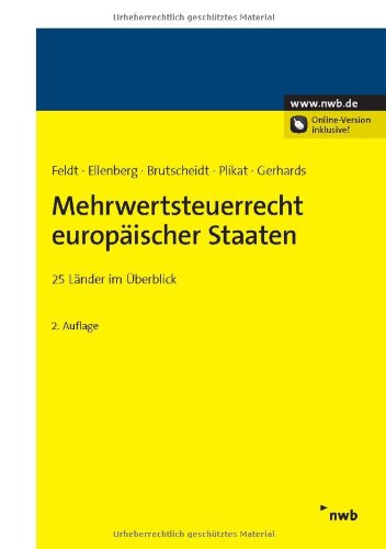 9783482593826: Mehrwertsteuerrecht europischer Staaten: 25 Lnder im berblick