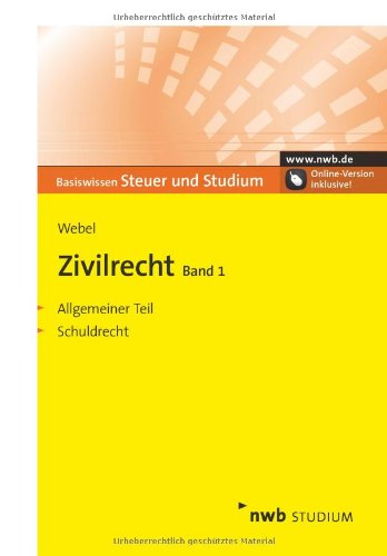 Beispielbild fr Zivilrecht Band 1: Allgemeiner Teil. Schuldrecht zum Verkauf von medimops