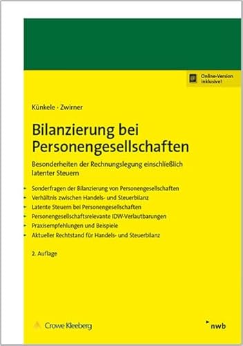 Beispielbild fr Bilanzierung bei Personengesellschaften: Besonderheiten der Rechnungslegung einschlielich latenter Steuern. zum Verkauf von medimops