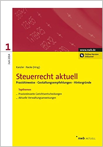 Imagen de archivo de Steuerrecht aktuell 1/2014 a la venta por Buchpark