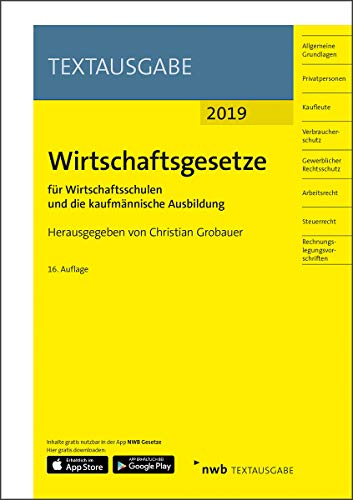 Imagen de archivo de Wirtschaftsgesetze für Wirtschaftsschulen a la venta por WorldofBooks