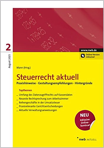 Stock image for Steuerrecht aktuell 2/2015 : Online-Version inklusive! for sale by Buchpark