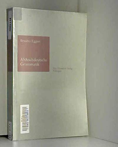 Imagen de archivo de Althochdeutsche Grammatik. a la venta por Midtown Scholar Bookstore