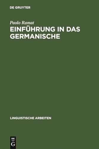 Imagen de archivo de Einfhrung in das Germanische . a la venta por Ganymed - Wissenschaftliches Antiquariat