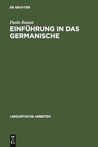 Stock image for Einfhrung in das Germanische . for sale by Ganymed - Wissenschaftliches Antiquariat