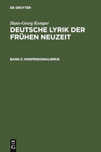Konfessionalismus (German Edition) (9783484105607) by Kemper, Hans-Georg