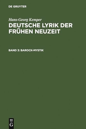 Barock-Mystik (German Edition) (9783484105614) by Kemper, Hans-Georg