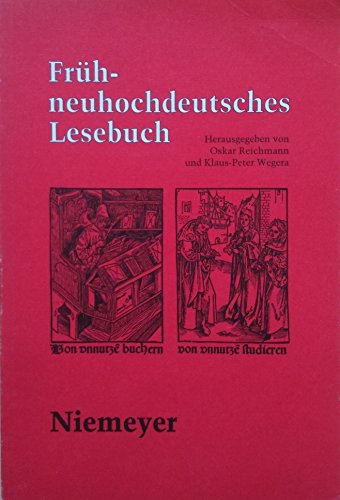 9783484105850: Fruhneuhochdeutsches Lesebuch