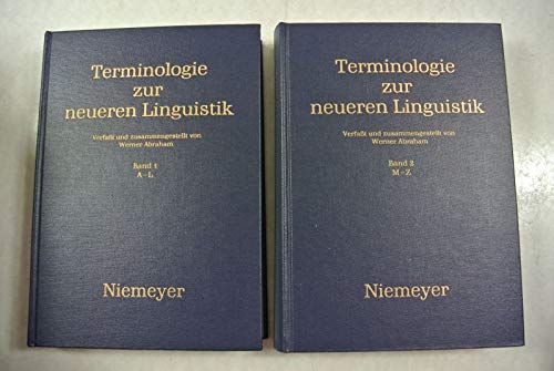 Beispielbild fr Terminologie zur neueren Linguistik (2 Bnde). (= Germanistische Arbeitshefte, Ergnzungsreihe 1). zum Verkauf von Antiquariat Bernhardt