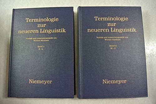 9783484106055: Terminologie der neueren Linguistik.