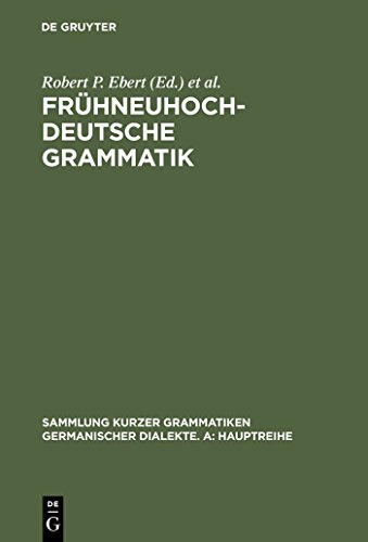 Imagen de archivo de Frhneuhochdeutsche Grammatik a la venta por Revaluation Books