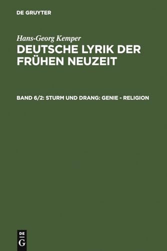 Sturm und Drang : Genie - Religion - Hans-Georg Kemper