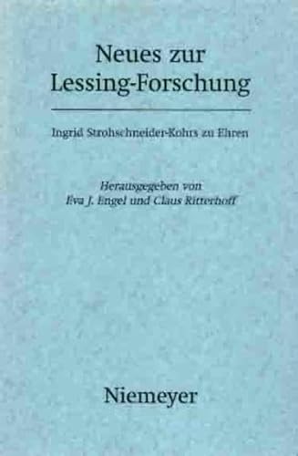 Beispielbild fr Neues zur Lessing-Forschung. Ingrid Strohschneider-Kohrs zu Ehren am 26. August 1997. zum Verkauf von Antiquariat Haufe & Lutz