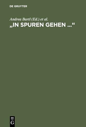9783484107762: "In Spuren gehen ...": Festschrift Fr Helmut Koopmann
