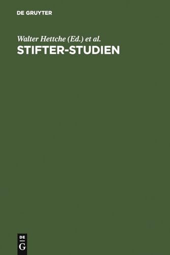 Beispielbild fr Stifter-Studien zum Verkauf von Ria Christie Collections