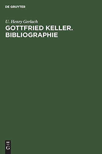 9783484108493: Gottfried Keller Bibliographie