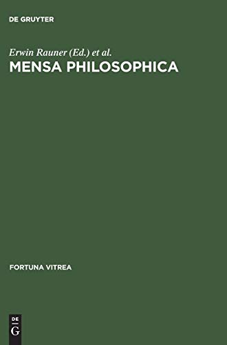 Imagen de archivo de Mensa philosophica. Faksimile und Kommentar a la venta por Bernhard Kiewel Rare Books
