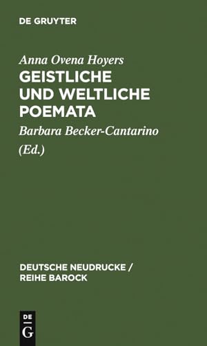 Stock image for Geistliche und weltliche Poemata for sale by Atticus Books