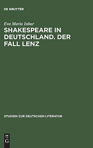 9783484180673: Shakespeare in Deutschland: Der Fall Lenz: 67