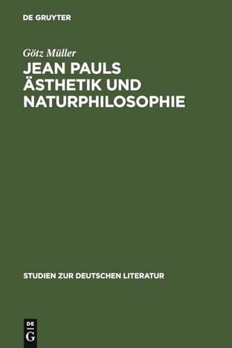 9783484180734: Jean Pauls sthetik Und Naturphilosophie
