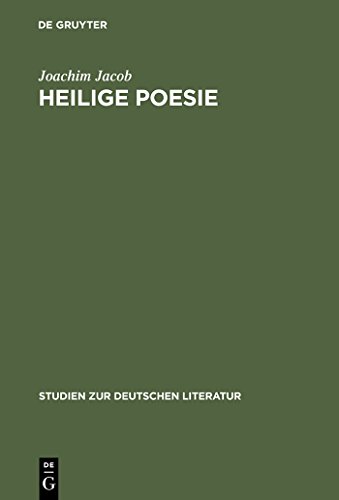Heilige Poesie : Zu einem literarischen Modell bei Pyra, Klopstock und Wieland - Joachim Jacob